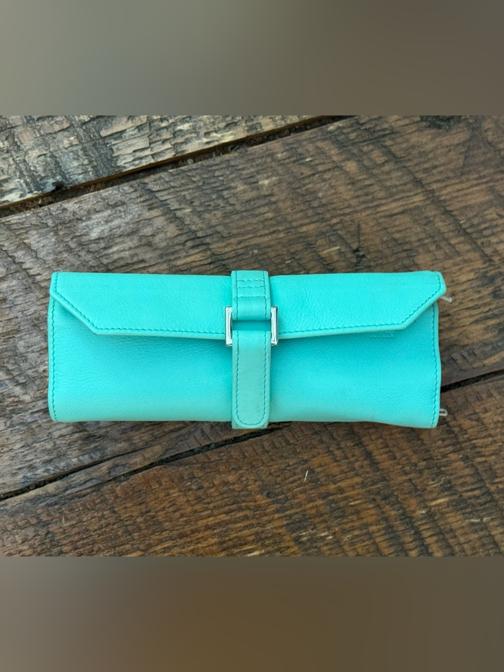Tiffany Leather Roll Clutch